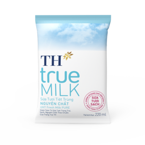 sữa tươi sạch nguyên chất trong bịch giấy 220 ml